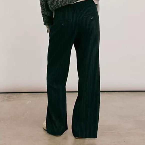 NWOT Free People Tyler Menswear Pinstripe Trouser Pants - Picture 4 of 15